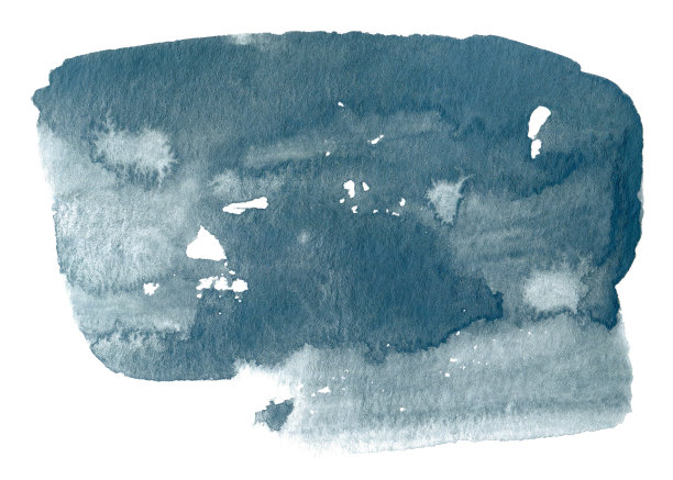 抽象灰色水彩形状孤立在白色背景上图片下载