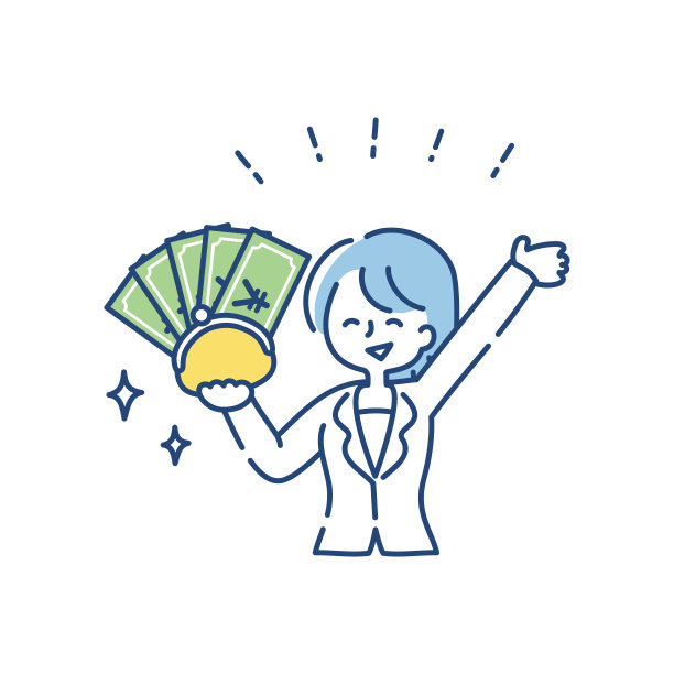 一个女人拿着一个装满钱的钱包(日元)图片下载