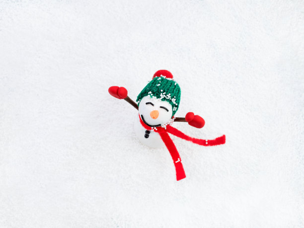 雪人祝你圣诞快乐，新年快乐图片下载