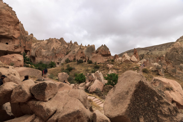 土耳其戈雷梅露天博物馆，阴天图片下载
