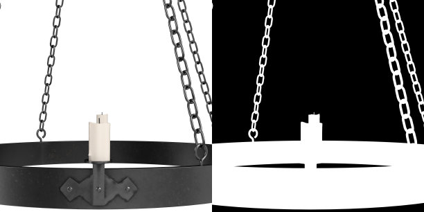 中世纪的蜡烛吊灯图片下载