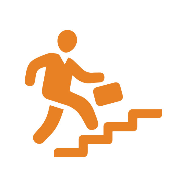 事业成功还是跑楼梯的图标图片下载