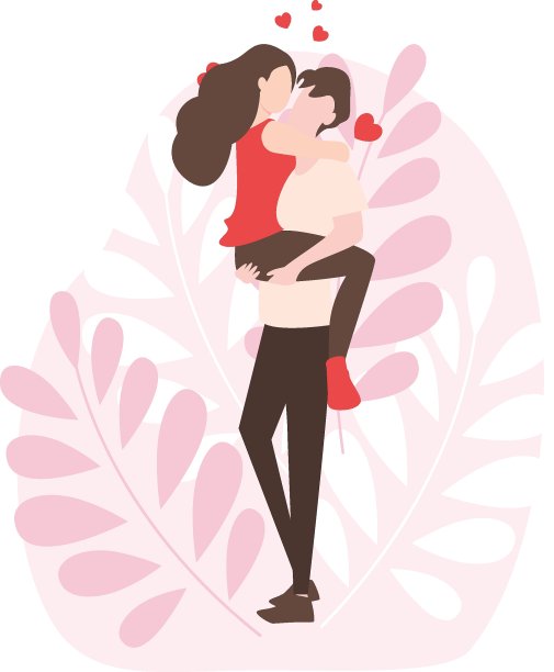 这对情侣在互相调情。图片下载