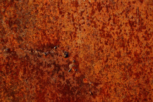 锈蚀纹理背景特写锈蚀红色金属风化旧表面图片下载