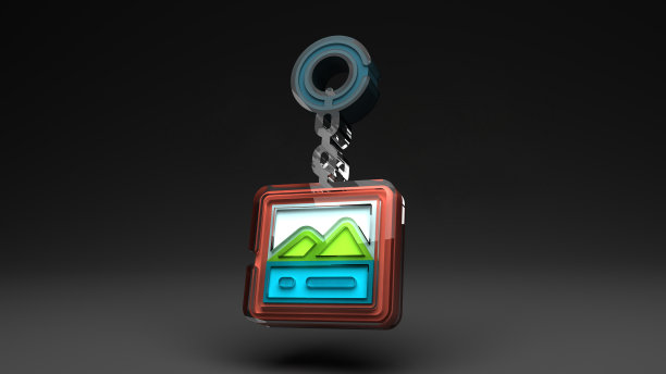 3D钥匙链图标，自然图片下载