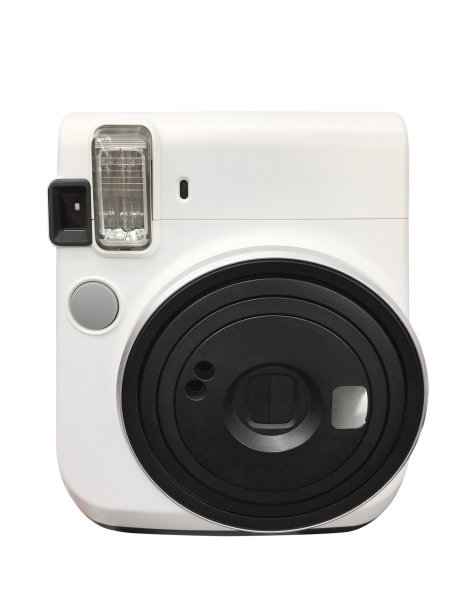 即时相机(剪辑路径)在白色背景图片下载