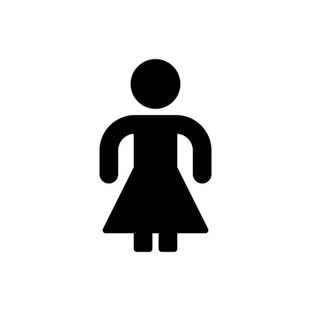 女孩图标，女性图标矢量图图片下载