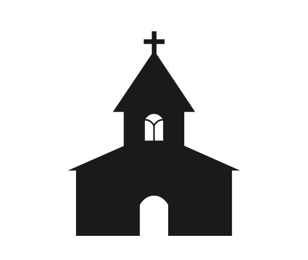 教堂建筑图标。图片下载