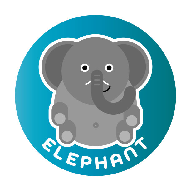 快乐大象童趣卡通人物图片下载