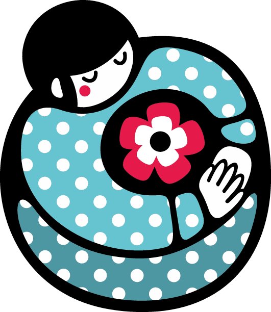 抽象插图浪漫的女孩和花。图片下载