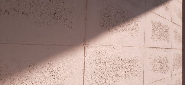 柔和的阳光照在墙上。图片下载