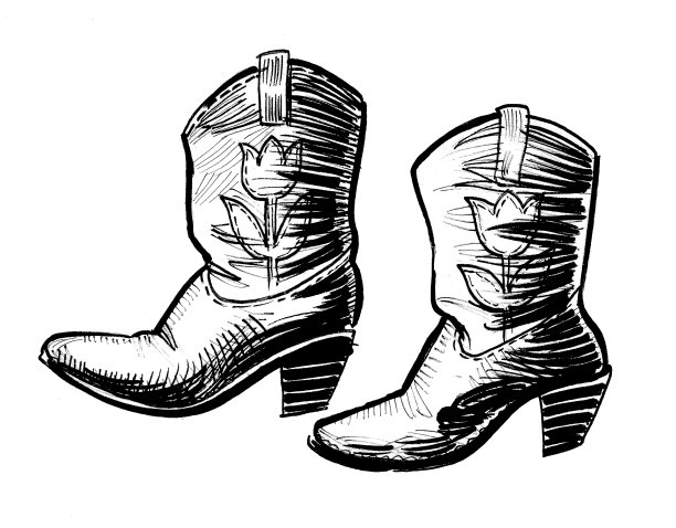 牛仔靴图片下载