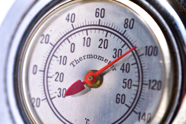 测量大气温度的旧温度计图片下载