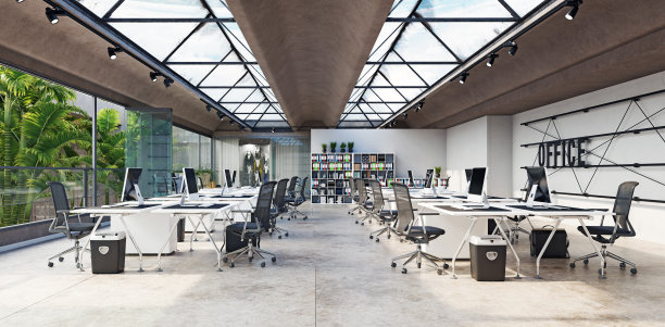 现代办公室内设计理念图片下载