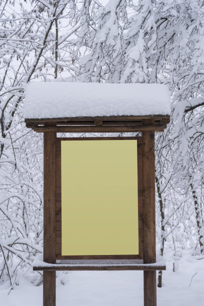 雪广告牌图片下载