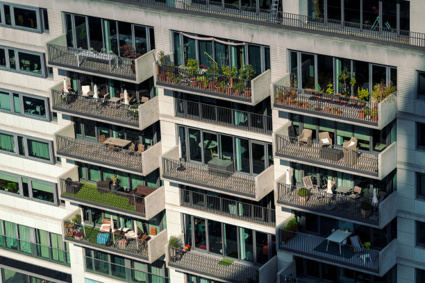 柏林抵抗建筑的高角度视图图片下载