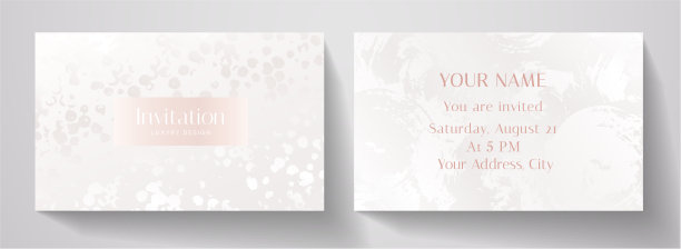 请柬带有奢华抽象的绘画质感图片下载