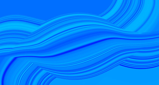 抽象现代淡蓝色背景与流体弯曲波。创新技术的概念。奢华的背景。屏幕上。几何现代数码壁纸。设计水线。医学研究。显示。图片下载