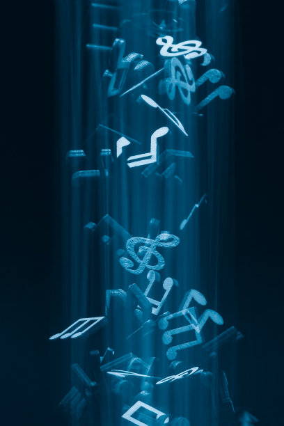 音符和光线图片下载