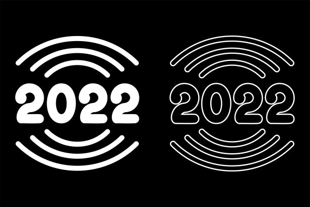 向量。祝2021年logo文字设计新年快乐。设计模板与2021年印刷标志。2021年新年快乐的象征收藏。极简主义背景的品牌，旗帜，封面，明信片。图片下载