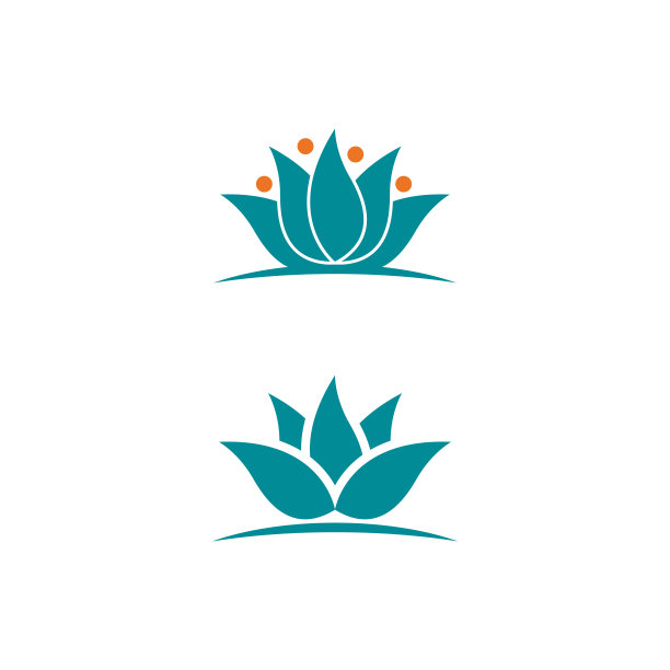 美女荷花矢量图标图片下载