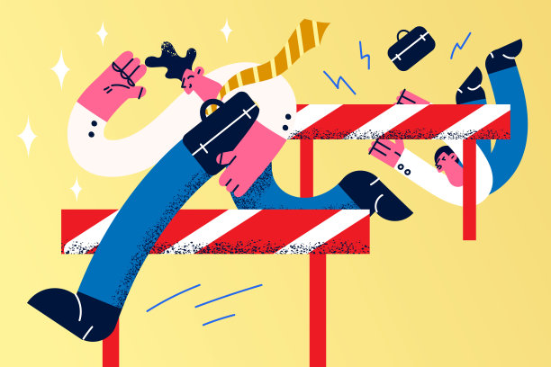 挑战、商业成功、成就和竞争理念图片下载