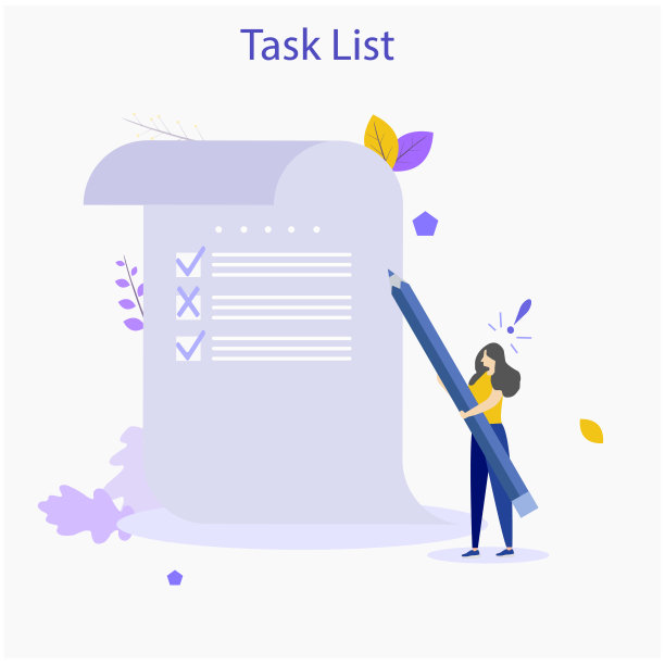 女人用铅笔在待办事项表上标出已完成的任务。图片下载