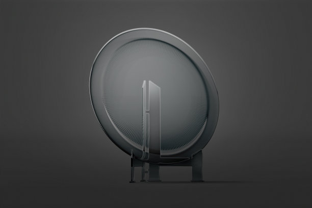 空白平板玻璃奖模拟，黑色背景图片下载