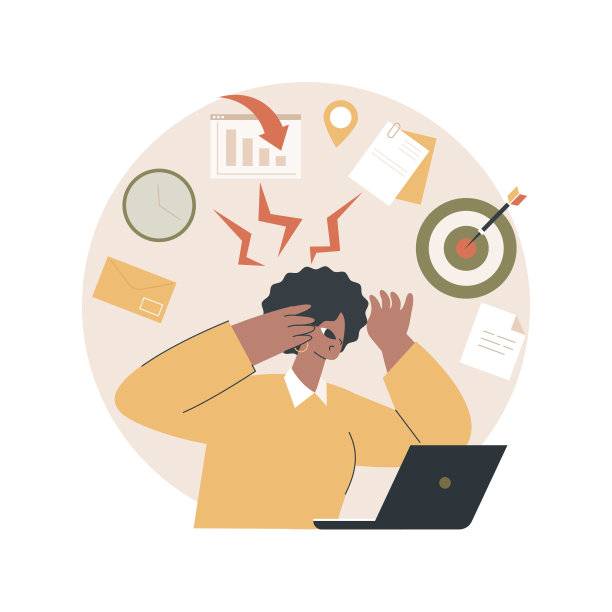 强调抽象概念矢量插图。图片下载