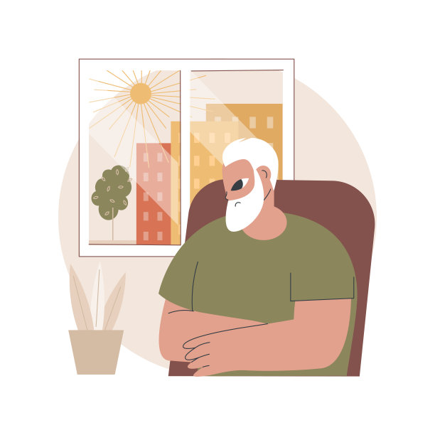 社会孤立抽象概念矢量插图。图片下载