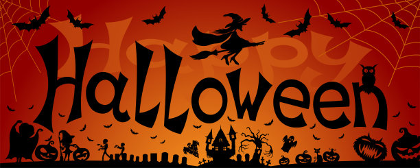 万圣节庆祝的插图。图片下载