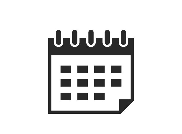 网页设计用日历信息图表元素和商业符号图片下载