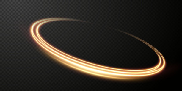 光金色的旋转。曲线光效果的金色线条。明亮的金色圆。浅金色的踏板，讲台，平台，桌子。向量PNG图片下载