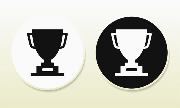 奖杯。冠军奖杯图标。奖杯轮廓。图片下载