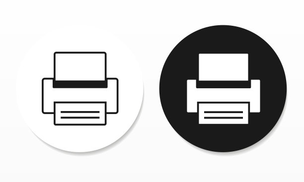打印机图标等。打印机按钮。图片下载