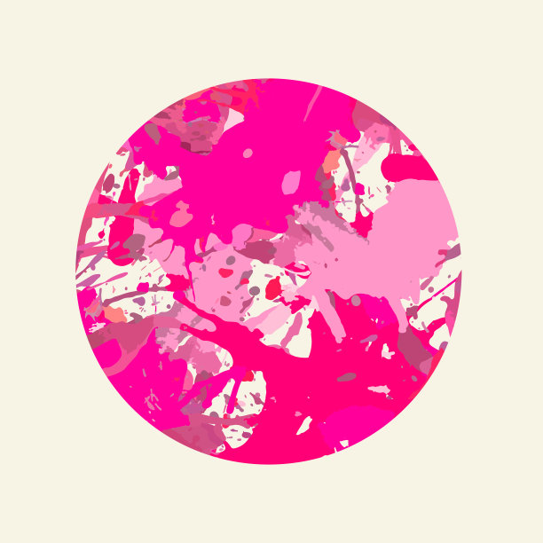 艺术颜料飞溅圆形图片下载