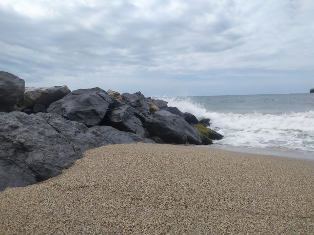 沙滩和海浪图片下载