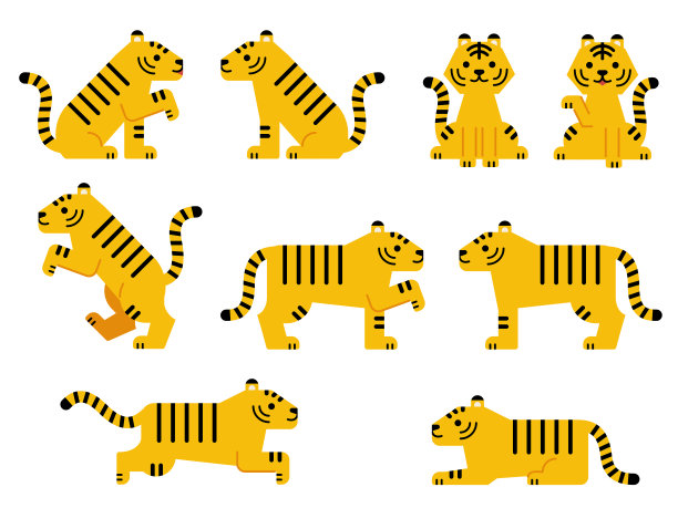 老虎插图图片下载