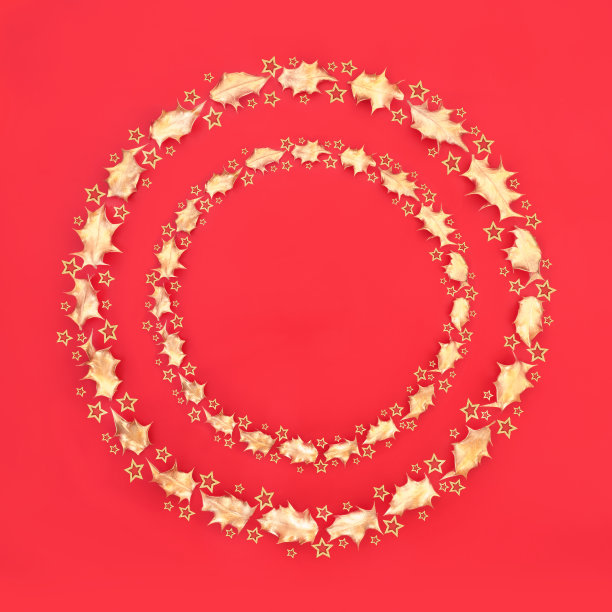 装饰双圣诞花环图片下载