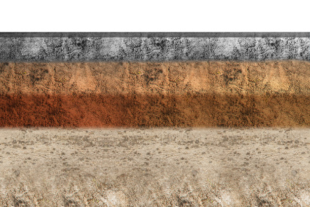 地下土层为横截面土，上部为混凝土图片下载