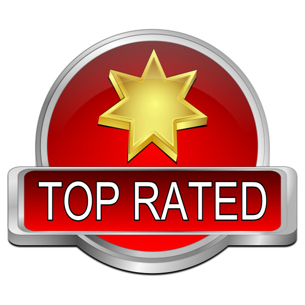 Top Rated Button - 3D插图图片下载