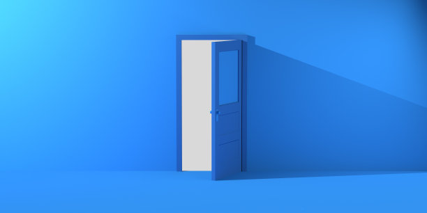 开门投影。副本的空间。3 d演示。图片下载