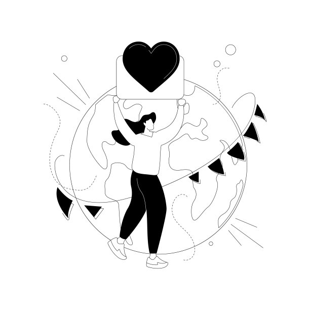 地球日抽象概念矢量插图。图片下载