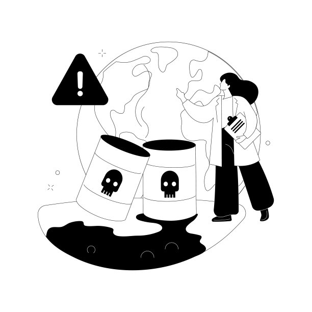 化学污染抽象概念矢量插图。图片下载