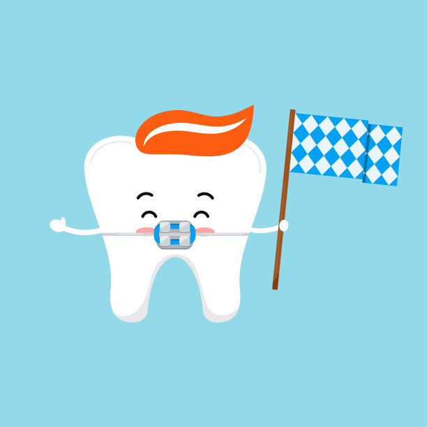 啤酒节牙旗巴伐利亚图案可爱图标孤立。图片下载