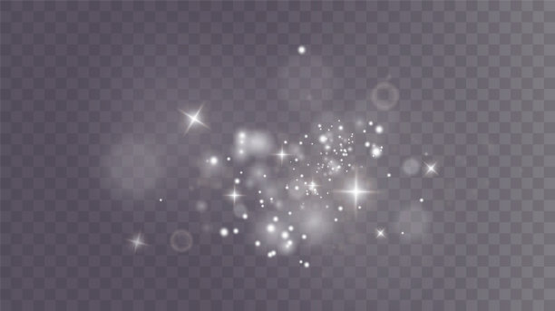 圣诞节的背景。粉PNG。神奇闪亮的白色尘埃。细细的、闪亮的灰尘颗粒会轻微脱落。神奇的闪烁效果图片下载