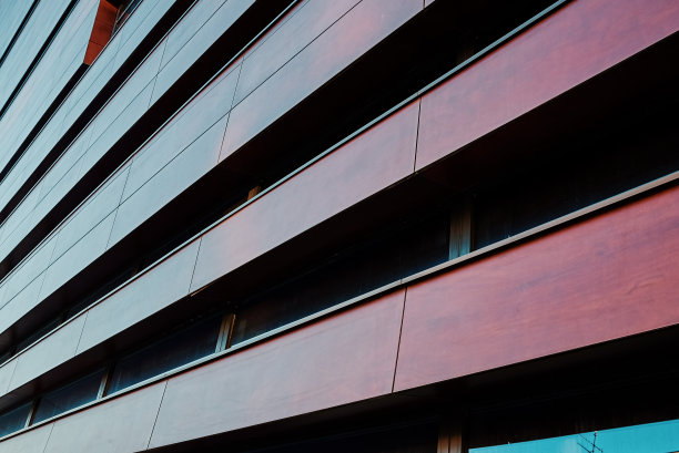 几何图案的现代建筑立面图片下载