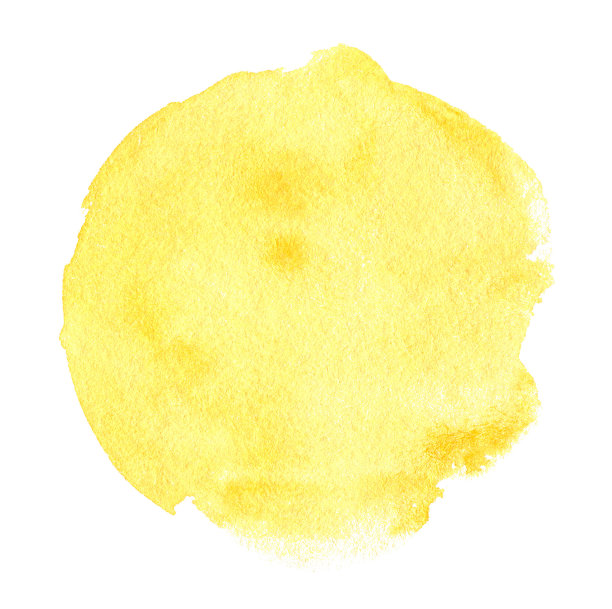 抽象的水彩背景。手绘黄色水彩斑点图片下载