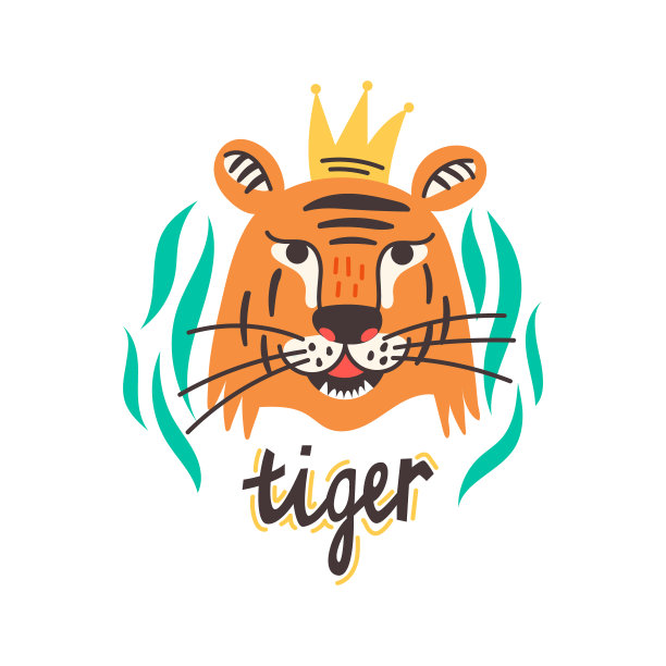 用皇冠面对中国虎图片下载