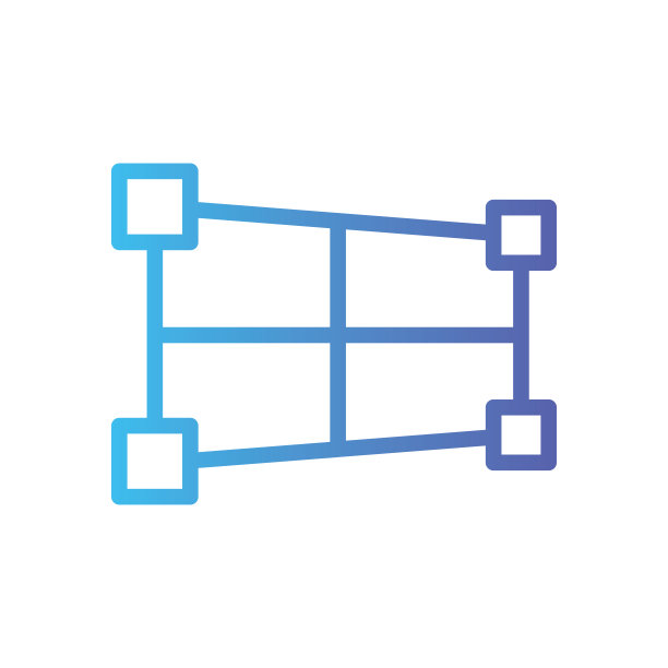 透视渐变图标孤立在白色背景图片下载